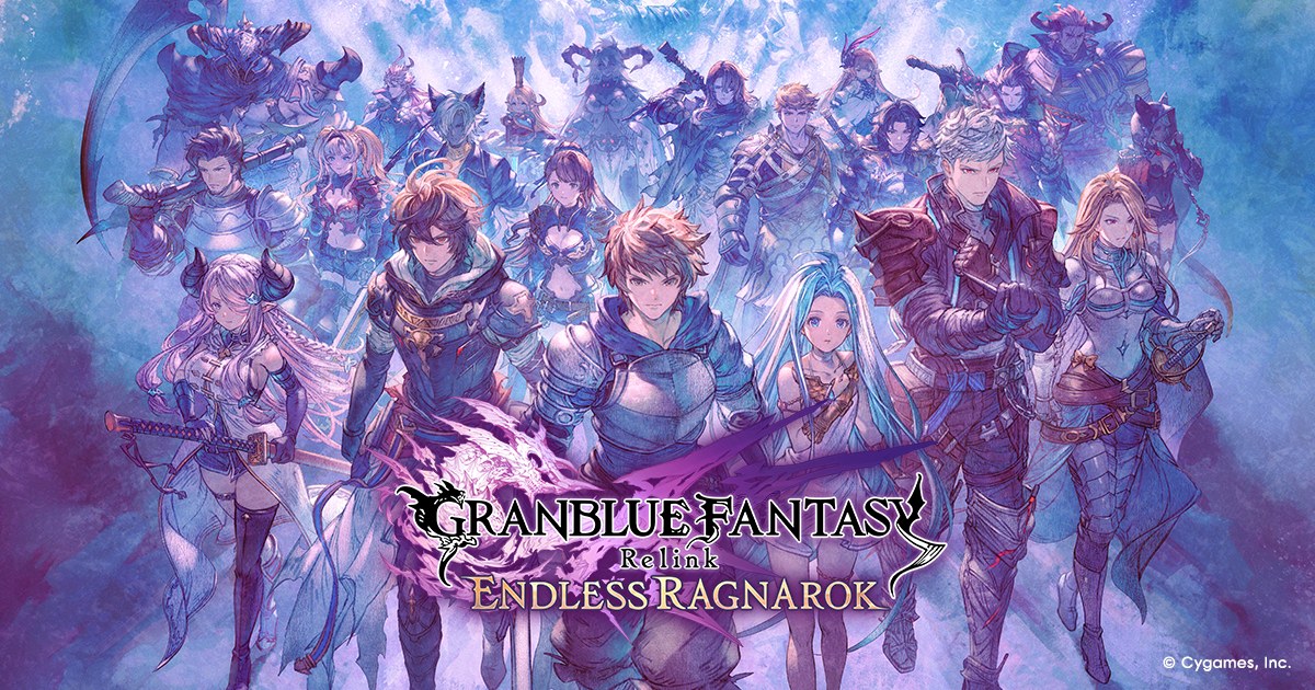 Official Endless Ragnarok key art with Granblue Fantasy Relink characters